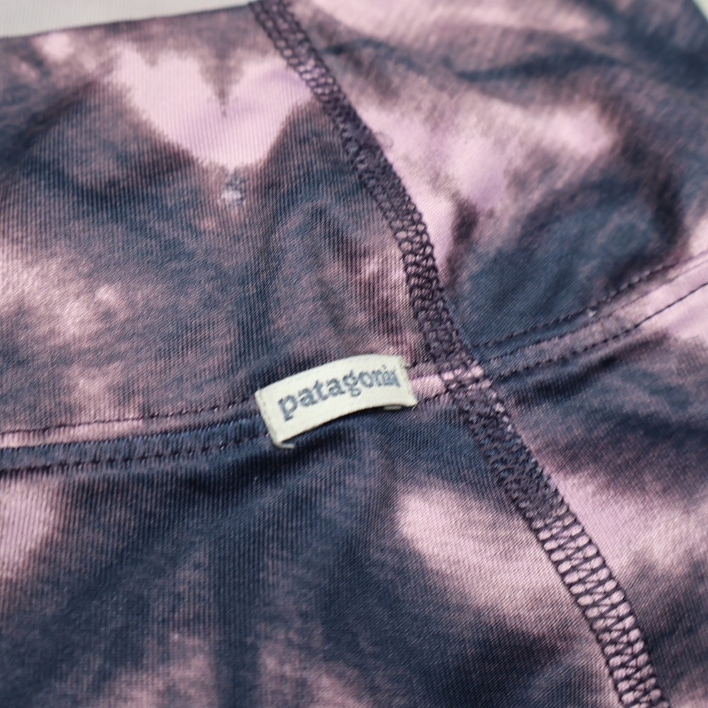 Patagonia Leggings Womens Medium Rose Geometric Capilene 1 Silkweight Yoga 26x30 - Picture 7 of 12